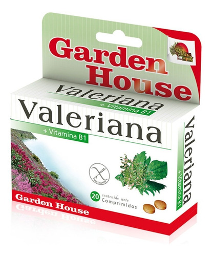 Garden House Valeriana Vitamina B1 20 Comprimidos