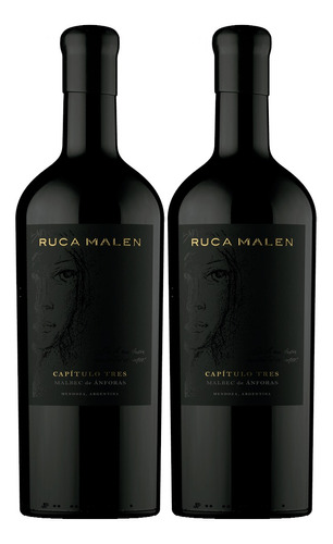 Vino Ruca Malen Capitulo Tres Malbec De Ánforas Pack X2