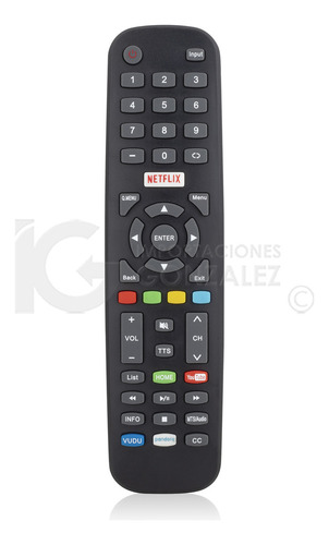 Control Remoto Compatible Con Seiki Sc-32hk700n Vudu Netflix