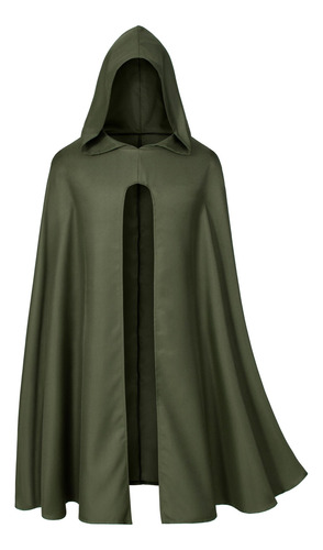 Capa Medieval Renacentista Con Capucha Disfraz Halloween