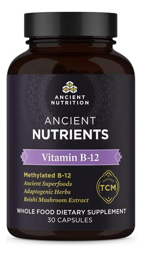 Ancient Nutrition Vitamina B12 30und Salud Sistema Nervioso