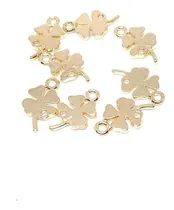 Comprar Pack 20 Dijes Trébol 4 Hojas Insumos Bijou Suerte Souvenir