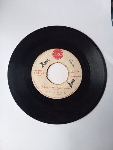 Vinilo Single De Ginette Acevedo -- No Quiero Ser ( N97 (Usado)