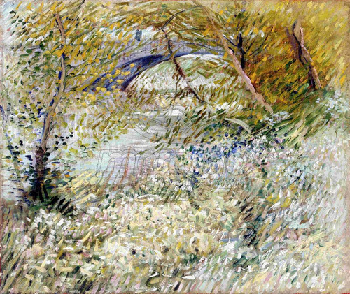 Lienzo Canvas Arte Vincent Van Gogh Bancos Sena 80x100