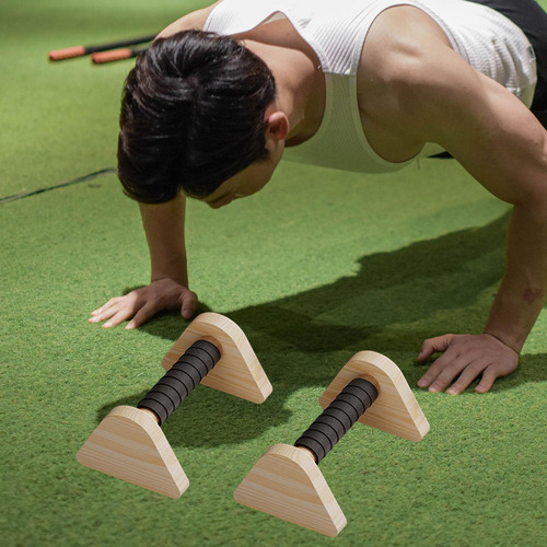 2 Piezas Push Up Bar Parallettes Barra De Barra Resistente