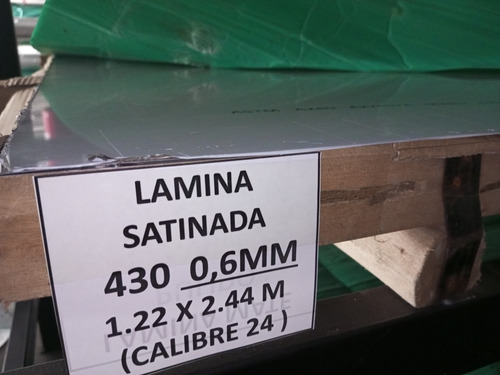 Lamina De Acero Inoxidable 304 Satinada 0.6 Mm 