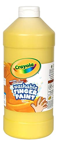 Pintura De Dedos Amarilla 32 Oz.