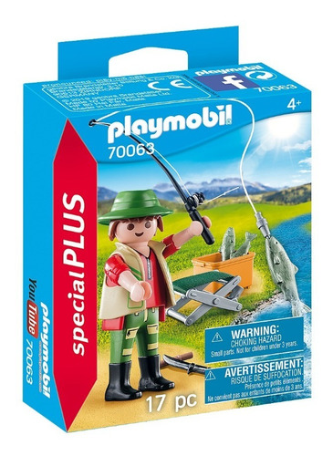 Figura Armable Playmobil Special Plus Pescador 17 Piezas 3