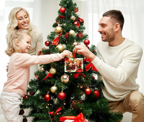 Petcee Cuadro De Imagen Adornos Navideños 2023 Navideño Fami