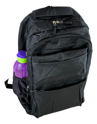 Mochila Bolsa Unisex Impermeável Reforçada 5 Divisórias Cor Preto/cinza