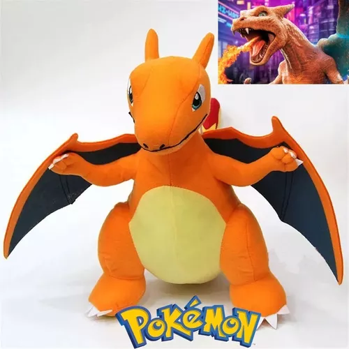 Pelúcia Turma Pokémon Mega Charizard X Y (30cm) - Importada em