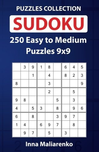 Sudoku  250 Easy To Medium Puzzles 9x9