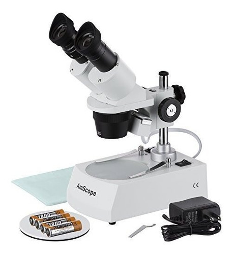 Imagen 1 de 9 de Amscope Se306r-p-led Microscopio Estéreo Binocular Con