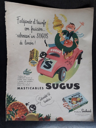 Antigua Publicidad Sugus Caramelos Masticables Hoja Revista