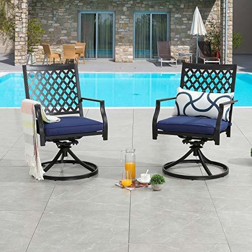 Lokatse Home - Juego De 2 Sillas Giratorias De Comedor Con C