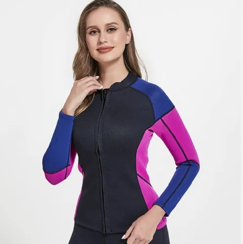 Jaqueta Blusa Feminina Neoprene Longa 2mm Surf Nata o Praia