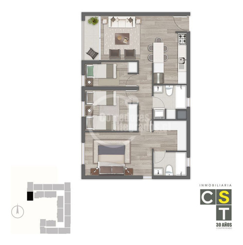 Departamento En Venta De 3 Dorm. En Ñuñoa