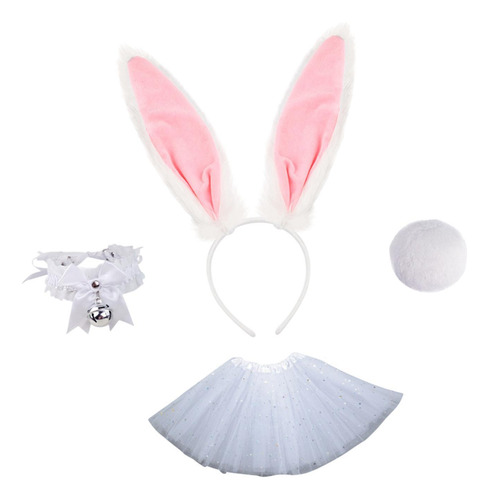 Conjunto De Cola De Diadema Con Orejas De Conejo De Pascua,