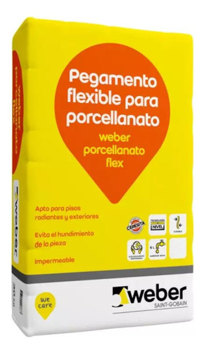 Adhesivo Weber Flex 92-0126 X 25 Kg