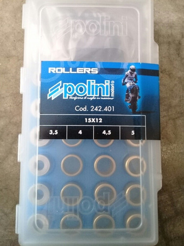 Rodillos De Competencia Polini 15×12 Yamaha Bws 100