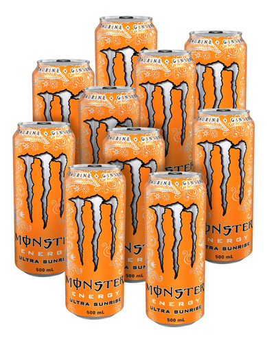 Monster Energy Ultra Sunrise Energetizante Pack 10 Latas