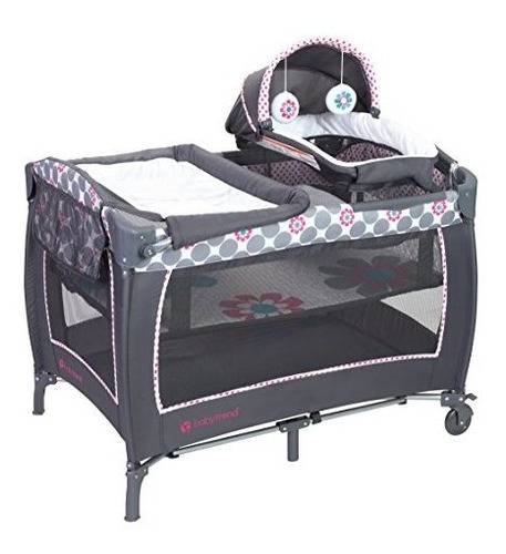 Baby Trend Lil Snooze Deluxe 2 Nursery Center, Daisy Dots.