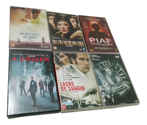 6 Dvds Marion Cotillard Piaf Duplo + Um Instante De Amor + 4
