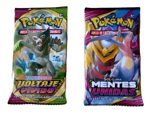 4 Sobres De Cartas Pokemon