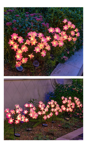 Lámparas Solares Led Para Jardín, Flores Y Césped, 3 Unidade