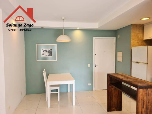 Lindo Apartamento No Brooklin Com 50m² E Com Uma Suite - 2098