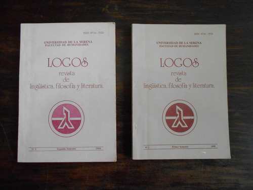 Universidad De La Serena. Revista Logos, Números 1 Y 2.