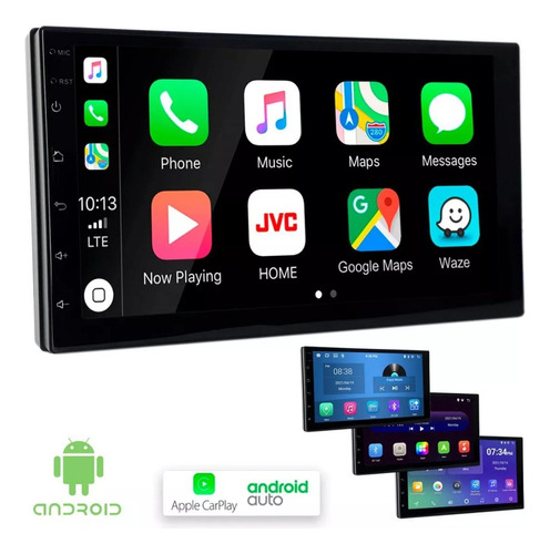 Multimidia Mp5 Android Carplay S/ Fio 7 Polegadas Ht-6023ca