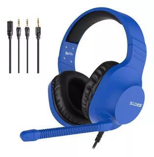 Auriculares para videojuegos Sades Xbox Ps4 VR Cell Nintendo Switch Spirits, azules