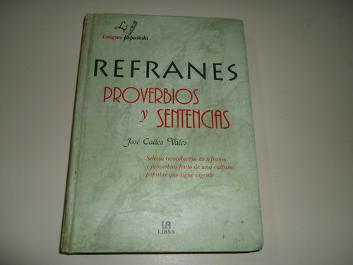 Libro Refranes Proverbios Y Sentencias. Usado