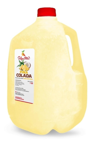 Pulpa Fresca Piña Colada Fruta Frío 1 Gl Concentrado Pulpam