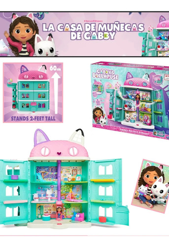 Casa De Muñecas Gabby Doll House 60cm Netflix. P Niñas +3