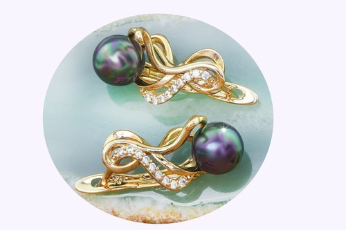 Aretes Regalo Mama Mujer Dama Pendientes Broqueles Oro 18k