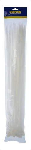 Cincho Plástico 400 X 7.6mm Blanco (50 Piezas) Surtek