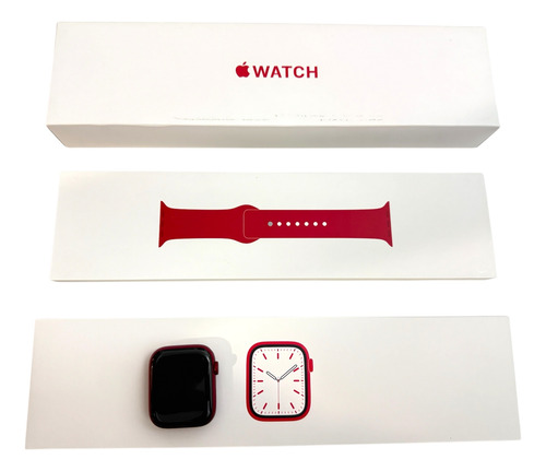 Apple Watch (gps) Series 7 45mm Red A2474 Rojo (Usado)