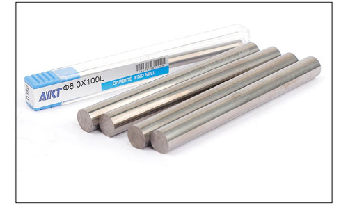 Bits Redondo 8,0 Mm Metal Duro K10 Vídia Para Buril 100mm