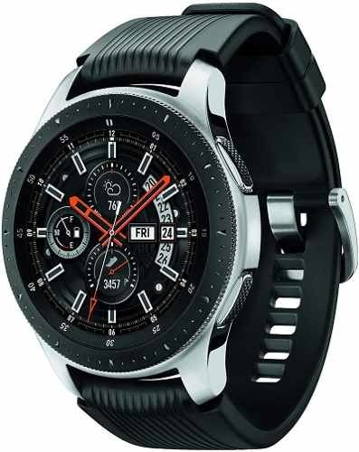 Reloj Galaxy Watch 46mm Acero Bluetooth Manos Libres Samsung Color de la caja Silver Color de la correa Negro Color del bisel Negro