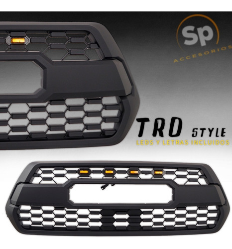 Imagen 4 de 8 de Parrilla Frontal Toyota Tacoma 2016/2019 Tipo Trd Con Led