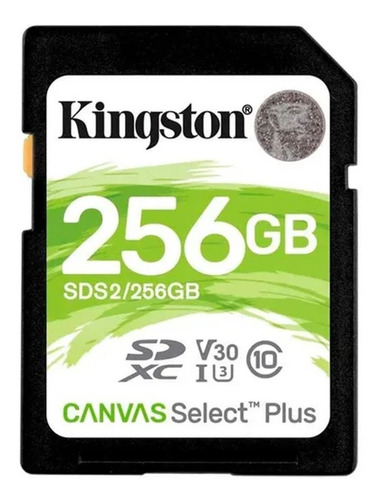 Memoria Sd 256gb Kingston Canvas Select Plus Clase 10 4k -rm (Reacondicionado)