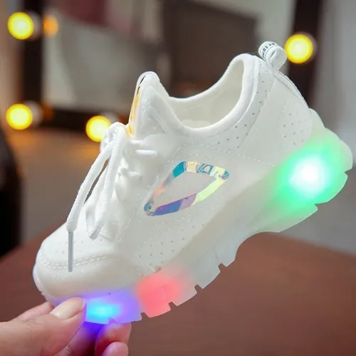 Zapatos Menina Menino Tenis Luz Led u