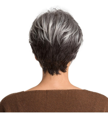 Aplicável A Peluca Corta Para Mujer De Cabello Sintético