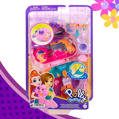 Polly Pocket Bolso Portatil 2 En 1 Y Set De Juego Mattel