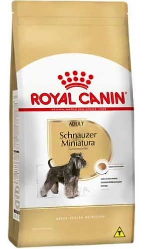 Alimento Royal Canin Breed Health Nutrition Miniature Schnauzer para cão adulto de raça mini sabor mix em sacola de 7.5kg