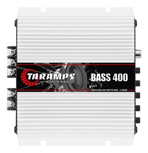 Modulo Taramps 400w Bass 400 2 Ohms Amplificador Para Subwoofer 400 Rms 1 Canal Bass400 Som Automotivo