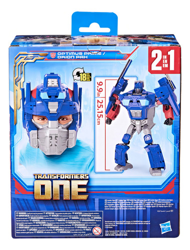 Figura Y Máscara Transformers One Optimus Prime