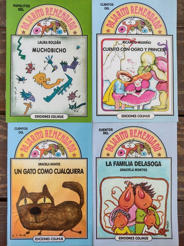 4 Libros Cuentos Pajarito Remendado Colihue